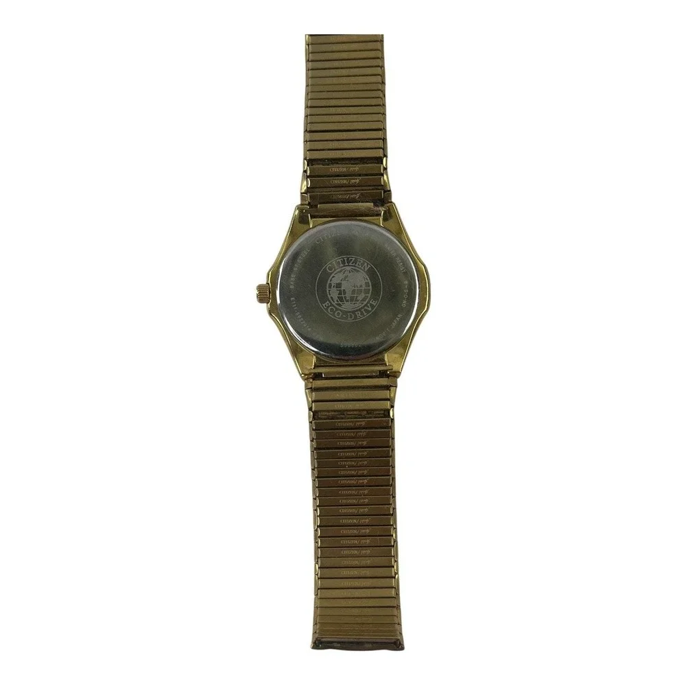 Citizen Eco-Drive Solar Vintage Men's Wristwatch 590802 Japan Band Broken